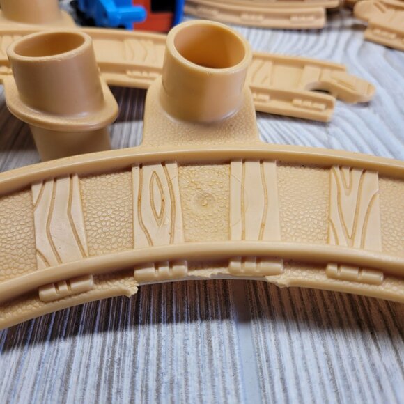 48‎ Pc Fisher Price Flip Track 1992 Road Train Railway Railroad Replacement Vtg - Picture 14 of 14